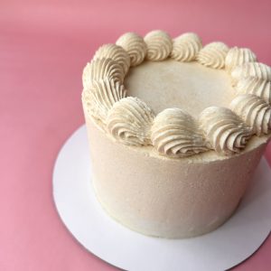 Custom Cake Flavor with Vanilla Frosting